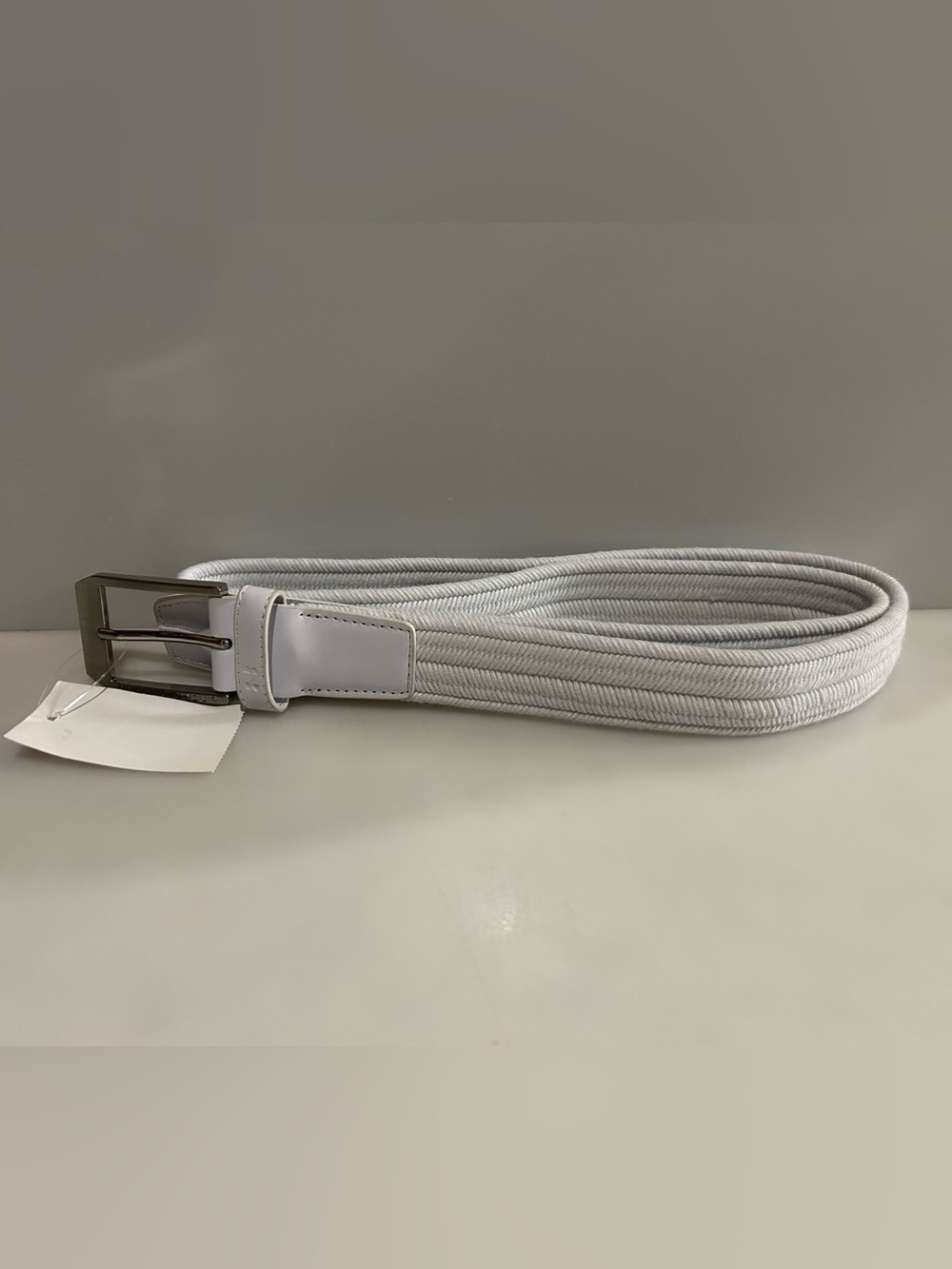 New Under Armour Men’s Braided Stretch White Golf Belt - Men's Size 38 NWT
